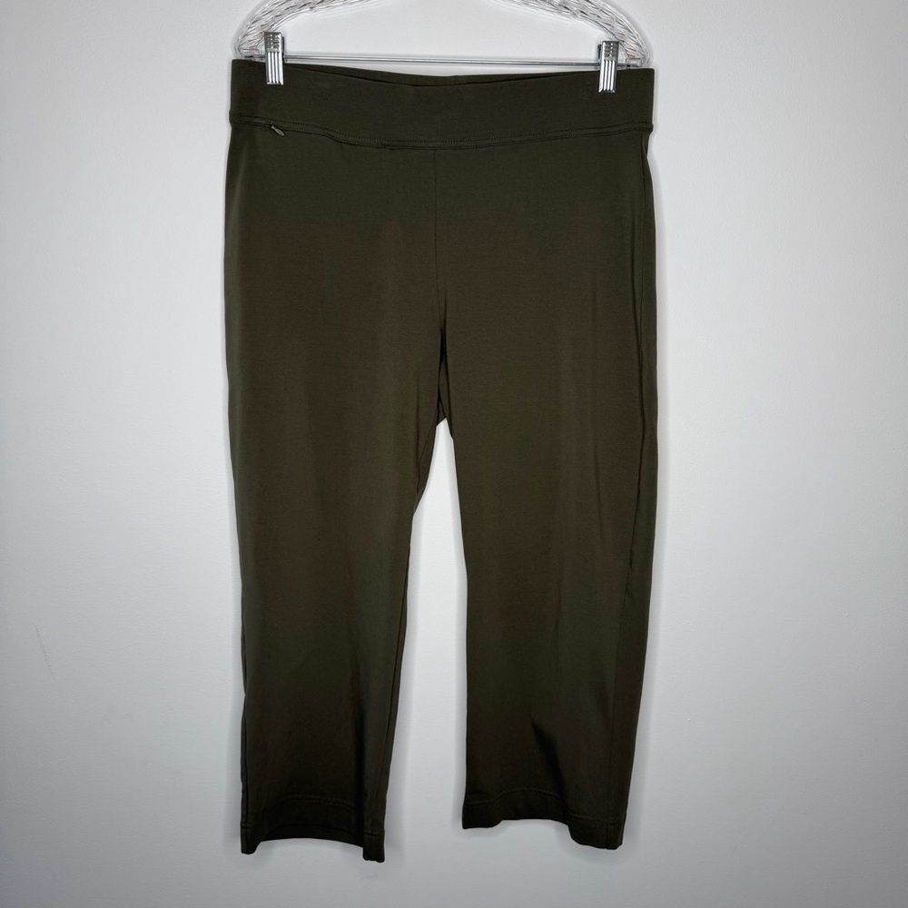 Lands’ End Olive Wide Leg Crop Pant